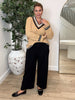 Oxford Cable Knit Jumper - Caramel