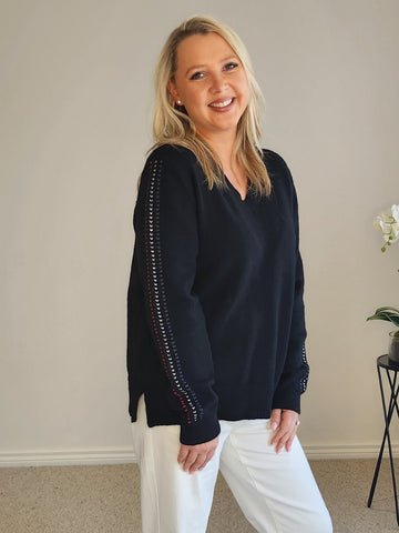 Stitch Knit - Black