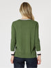 Harvard V Neck Jumper - Khaki