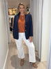 Hudson High Rise Wide Leg Jean - Ivory