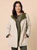 Highland Reversible Hooded Jacket - Khaki Natural rc&co