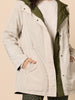 Highland Reversible Hooded Jacket - Khaki Natural rc&co