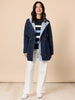 The Pier Stripe Print Knit - Navy Multi rc&co
