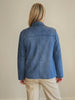 Avenue Faux Suede Jacket - Indigo