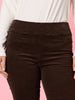 Harper Slim Leg Cord Pant  - Coffee