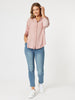 Paige Garment Washed Shirt - Washed Pink