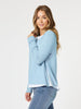 Alice 2 in 1 Knit Top - Blue