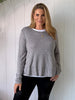Alice 2 in 1 Knit Top - Charcoal