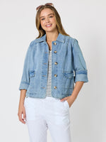 Boyfriend Denim Jacket - Washed Denim