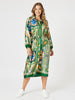 Brooklyn Print Button Dress - Khaki Multi