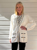 College Cardigan - Ivory