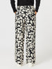 Casablanca Floral Print Pant - Black/Chalk