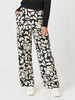 Casablanca Floral Print Pant - Black/Chalk