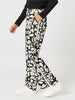 Casablanca Floral Print Pant - Black/Chalk