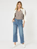 City Stripe Print Sheer Shirt - Chocolate/White