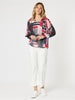 Brighton Print Blouse - Navy Multi
