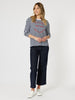 Saint Tropez Tee Saint Tropez Stripe Print Long Sleeve Tee - Navy/White