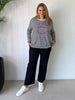 Saint Tropez Tee Saint Tropez Stripe Print Long Sleeve Tee - Navy/White