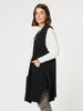 Casa Longline Knit Vest - Black