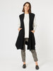 Casa Longline Knit Vest - Black