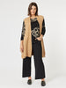 Casa Longline Knit Vest - Caramel