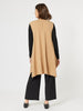 Casa Longline Knit Vest - Caramel