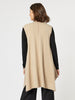 Casa Longline Knit Vest - Natural