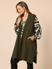 Casa Longline Knit Vest - Khaki