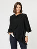 Macy Knit Poncho - Black