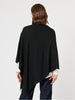Macy Knit Poncho - Black