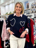 Love Me Hearts Knit - Navy