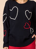 Love Me Hearts Knit - Navy rc&co