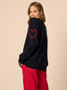 Love Me Hearts Knit - Navy rc&co