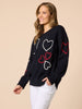 Love Me Hearts Knit - Navy rc&co