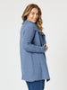 Ava Rib Cardigan - Indigo