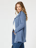 Ava Rib Cardigan - Indigo