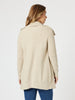 Ava Rib Cardigan - Natural