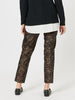 Mona Animal Print Pant - Bronze