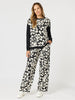 Casablanca Floral Print Knit - Black/Chalk