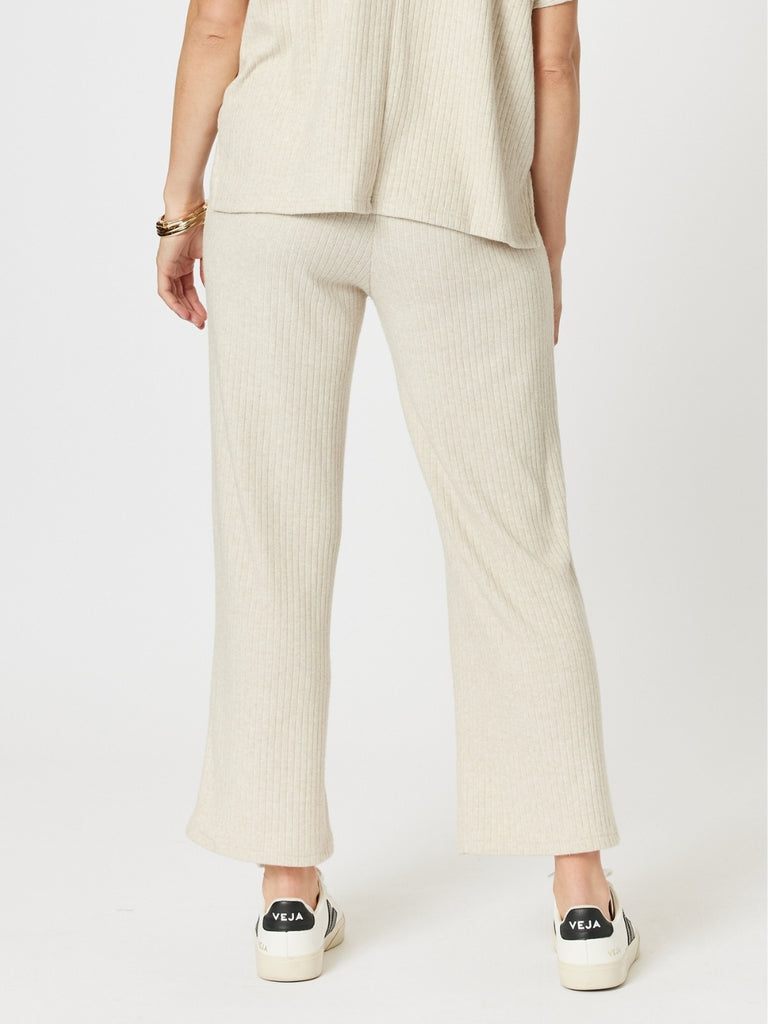 Ribbed Lounge Pant - Natural