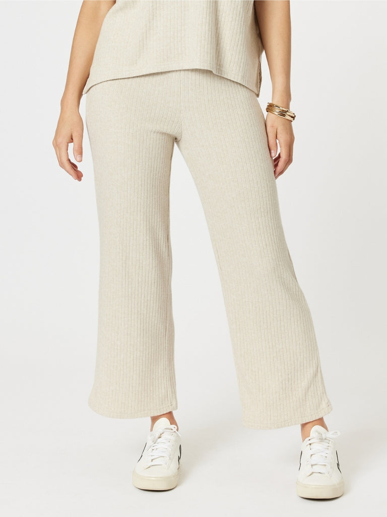 Ribbed Lounge Pant - Natural