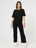 Ribbed Lounge Pant - Black
