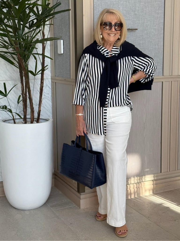 Carpenter Stretch Leg Jean - White