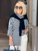 Soho Stripe Print Shirt - Navy/White