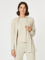 Ribbed Lounge Cardigan - Natural
