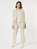 Ribbed Lounge Cardigan - Natural