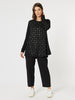 Sky Straight Leg Ponte Pant - Black