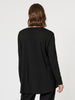 Metallic Print Long Sleeve Tee - Black/Silver