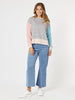 Maxwell Stripe Print Sweat - Blue/Multi
