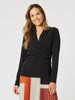 Opera Cross Front Top - Black